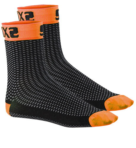 バイク用品 ウェアSIXS シックス ソックス SX-SHC ORANGE ＃28.5-30.0cmSX-SHCOR47/49 4582483515128取寄品