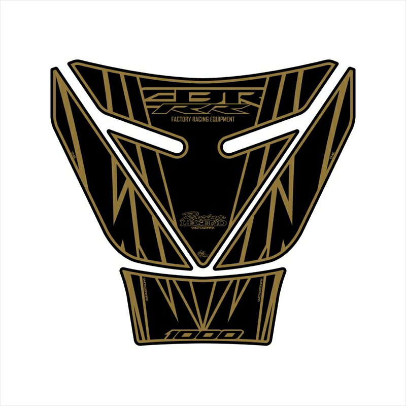 バイクパーツ 外装モトグラフィックス タンクパッド BLK/GLD MT-TH024KA 4580041215930CBR1000RR 08-16