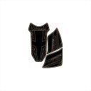 バイクパーツ 外装モトグラフィックス タンクパッド YEL/BLK MT-TT018AJ 4580041219761TIGER800(2)