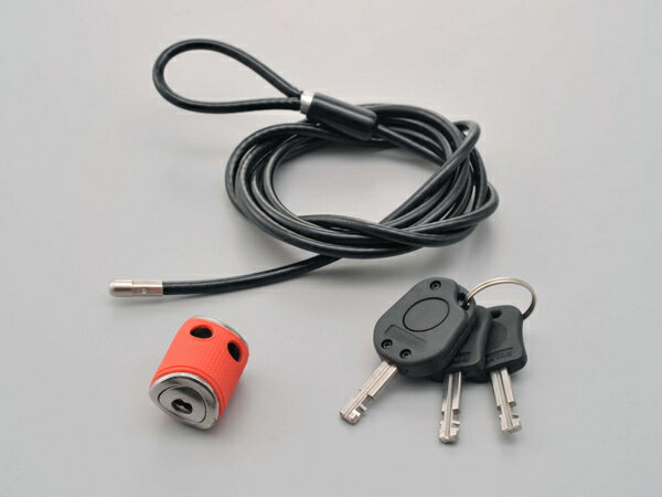 【5日前後で発送】 バイク用品 保管 盗難防止DAYTONA デイトナ タキノウケーブルロック レッド97493 4909449521571取寄品