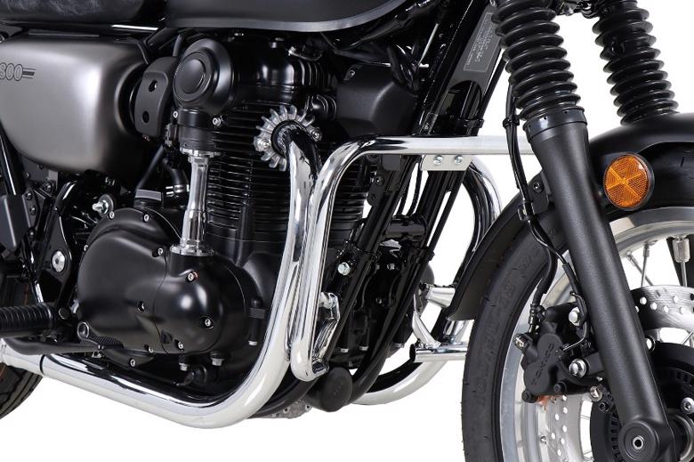 バイクパーツHEPCO&BECKER(ヘプコアンドベッカー) エンジンガード クローム 5012541 00 024550255277512W800/STREET/CAFE 19-25