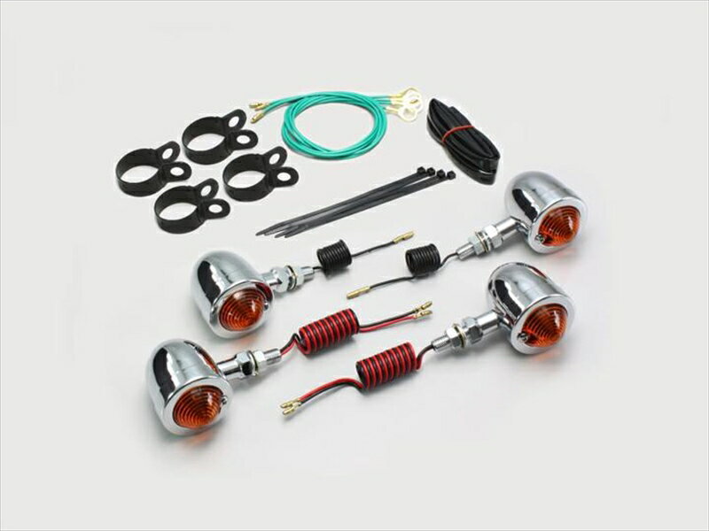 【5日前後で発送】 バイク用品 電装系ハリケーン HURRICANE ブレットウインカーkit フレームマウントHA5527-01 4936887642902取寄品