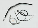 バイク用品 ハンドルハリケーン HURRICANE トラッカーHIGH ブリッジ付 ハンドルSETH011-031B 4936887790719取寄品