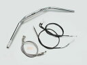 バイク用品 ハンドルハリケーン HURRICANE トラッカーHIGH ブリッジ付 ハンドルSETH009-031C 4936887950410取寄品