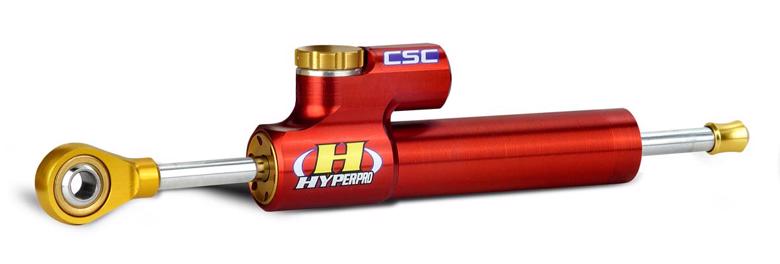 バイク用品 ハンドルHYPERPRO ハイパープロ RSCステアリングダンパー 75mm RED2220...