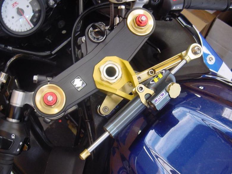 バイク用品 ハンドルHYPERPRO ハイパープロ CNCステダンステーSET 75mm GLD GSX-R1...