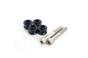 バイク用品 ブレーキ クラッチHYPERPRO ハイパープロ オフセットカラー8mmBLK&クロモリCボルト GALE SPEED 4POT用 ボルト M10x...