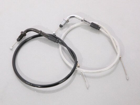 【5日前後で発送】 バイク用品 吸気系 エンジンKITACO キタコ ステンレススロットルケーブル ノーマル長 ブラック モンキー ゴリラ ノーマルスロットルホ...