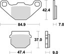 【5日前後で発送】 バイク用品 ブレーキ クラッチKITACO キタコ SBSブレーキパッド 544SI KDX125SR 90-777-0544070 499...
