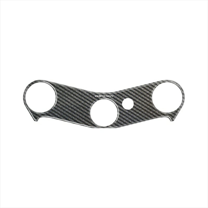 バイクパーツ ハンドルワンデザイン トップブリッジステッカー カーボン調PPSY12P 4549950281818YZF-R1 02-03