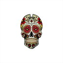 バイクパーツ 外装ワンデザイン タンクパッド レッドスカルCGSKULL1P 4549950968795157x100mm
