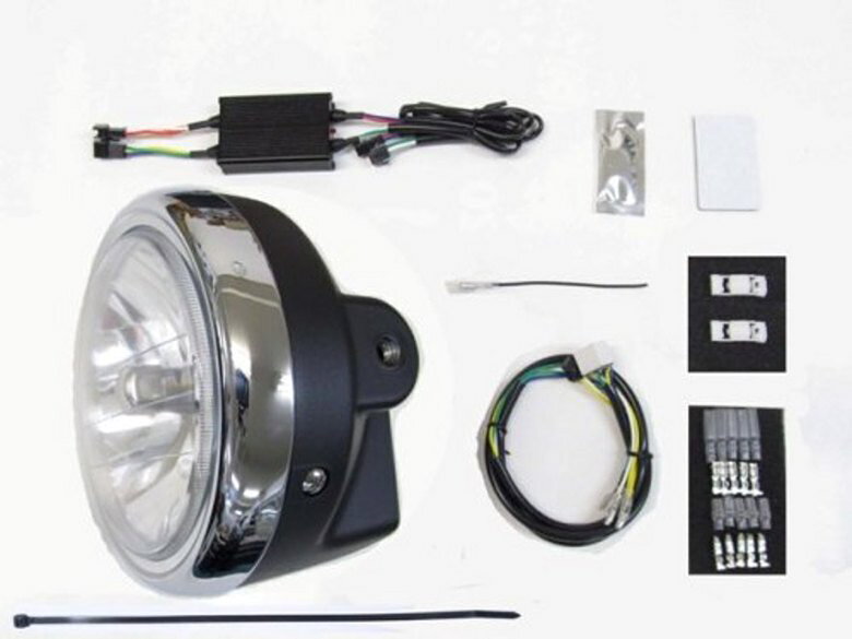 バイク用品 電装系Protec プロテック LBH-H21 LEDマルチリフレクターヘッド ライト6000k モンキー125 18-(JB02)64011-60 4961421415865