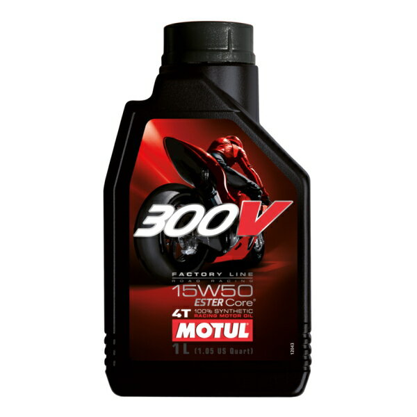 y݌ɗLz݌ɂ/Ki/MOTUL `[ 300V FACTORY LINE ROAD RACING 15W50 1L s300Vt@Ng[C[h[VO 104127t