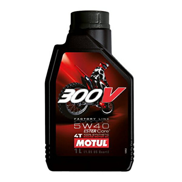 【在庫有り】在庫あり/国内正規品/MOTUL モチュール 300V FACTORY LINE OFF ROAD 5W40 1L 《300Vファクトリーラインオフロード 104134》のサムネイル