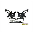 バイクパーツ ステップスナイパー バックステップ ブラック ストリート用 SP0102SBK 4589993472873NINJA ZX-25R クイックシフター無し車対応