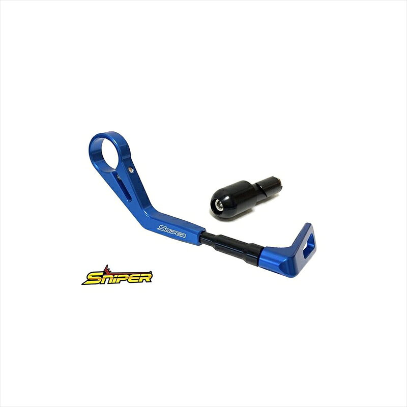 ■メーカー名：SNIPER(スナイパー) ■メーカー品番：SP0105BL ■JAN：4589993473009 ・適応車両：汎用14-17mm ◆ハンドル内径14mm-17mmのハンドルバーに対応 ◆レースでは装着が義務づけられているブレーキレバーガード ◆サーキット走行などでブレーキレバーが相手の車体に触れるのを防ぎます ◆MFJの競技規則にも対応 ◆ストリートでも接触時にブレーキレバーの誤動作を防ぐハンドガードとして機能します ◆安全性を備えた機能パーツでありながら、ハンドル周りのドレスアップ効果にも最適です 【セット内容】 ◇ブレーキレバーガード1個 ・ガード部分は長さ調整が可能 調整長 約130mm-140mm ◇バーエンド1個 ・バーエンド部：外径22mm ・ハンドル内径：14mm-17mmのハンドルバーに対応 ※取付けに関してのご注意※ ・取り付けは国家検定整備資格を持った方を対象にしています ・各部には必ず緩み止め剤等を湿布し、毎走行後には緩みがないように必ず点検してください ・破損の原因になりますのでボルト類の締め付け過ぎにご注意ください ・ブレーキレバーを握った際に干渉がないように取り付けてください ・ハンドルを左右に切った際にカウルやタンクに干渉がないように取り付けてください ※画像注意書き ： 画像1：SP0105BL 画像2： 画像3： 画像4： 画像5： 画像6： 画像7： 画像8： 画像9： 画像10： ■カテゴリ：車用品・バイク用品 ＞＞ バイク用品 ＞＞ パーツ ＞＞ ブレーキ ＞＞ ブレーキレバー ■分類：バイク用品,バイクパーツ（オートバイ/二輪車/モーターサイクル） ■有名バイク：ネイキッド,アメリカン,モタード,デュアルパーパス,レーサーレプリカ・スーパースポーツ,ツアラー/クルーザー,ミニバイク,ビッグスクーター,スクーター(原付バイク),ビジネスバイク,オンロード,オフロード,電動 ■キーワード：ツーリング(ロングツーリング),通勤,通学,ソロ,街乗り