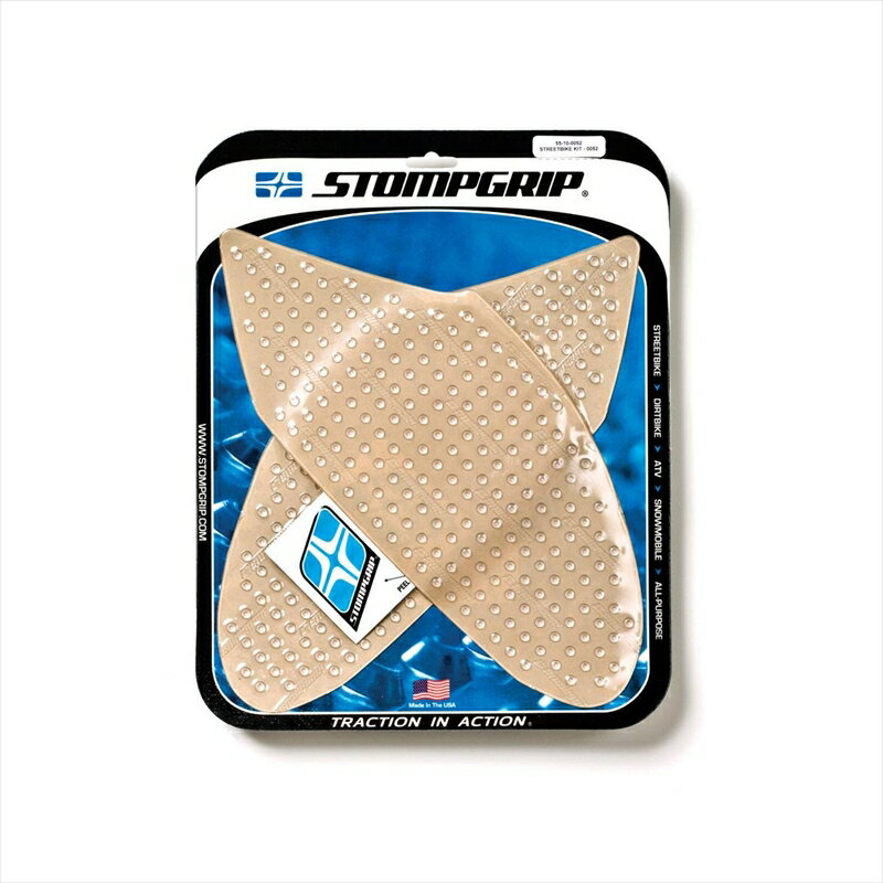 バイクパーツ 外装ストンプグリップ トラクションパッドタンクキット クリア 55-10-0052C 4548664029792VOLCANO GSXR600/750 06-07