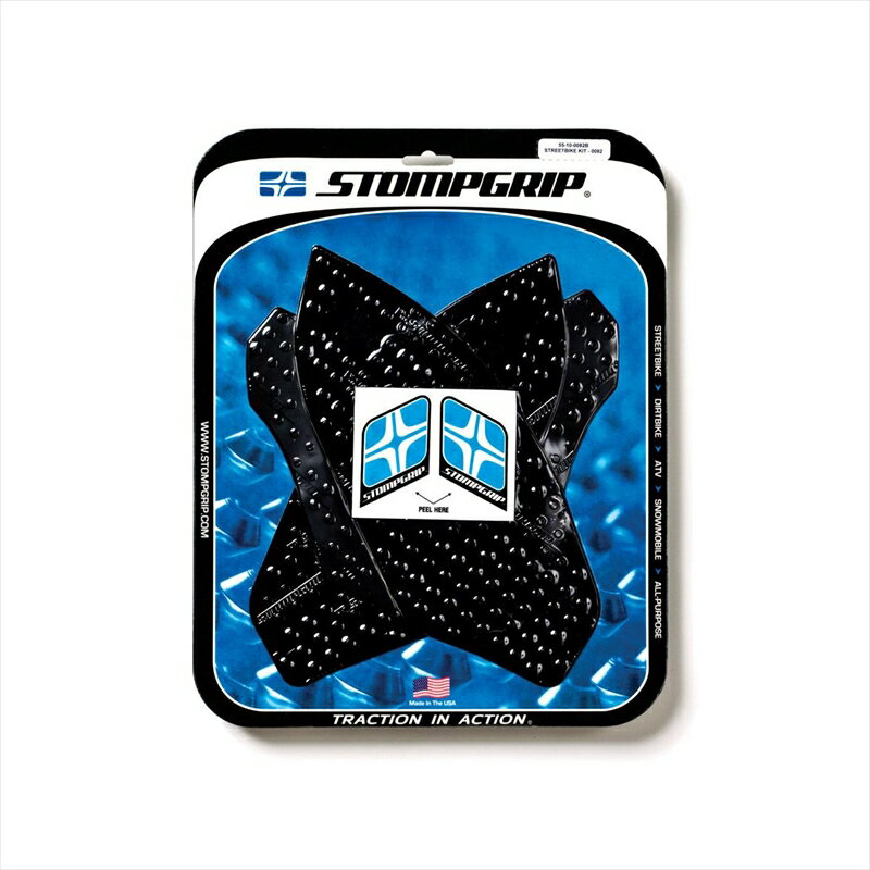 バイクパーツ 外装ストンプグリップ トラクションパッドタンクキット ブラック55-10-0082B 45486640301..
