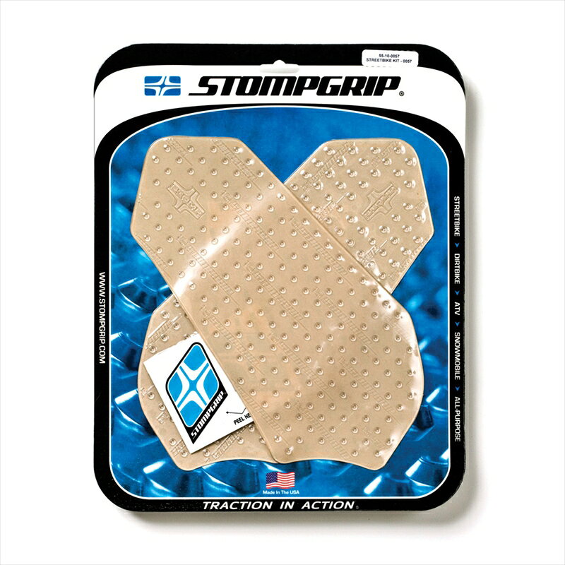 SUZUKI - バイクパーツSTOMPGRIP(ストンプグリップ) トラクションパッドタンクキット クリア55-10-0057C4548664484423