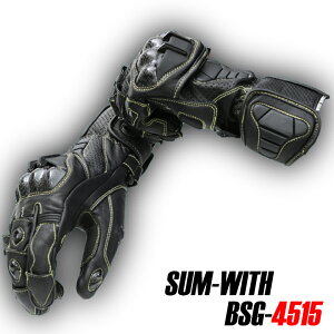 セール バイク用グローブレザーグローブレーサータイプ サーキット　革 手袋ライディンググローブ WIDE SOURCE(ワイドソース) BSG-4515