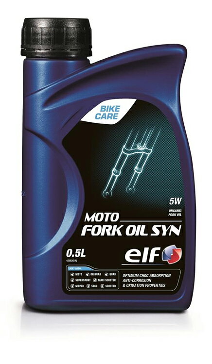【5日前後で発送】 【エルフ】【ELF】【サスペンションオイル】ELF MOTO FORK OIL SYN 5W 0.5L　フルシンセティック
