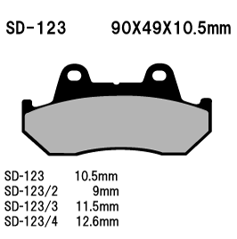 【安心の日本製ブレーキパット・ベスラ】【パッド】【バイク用】VF1100C V65 Magna 83-86年式【SD-123】【ネット通販限定価格】