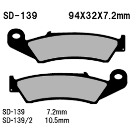 【安心の日本製ブレーキパット・ベスラ】【パッド】【バイク用】CRM50 Made in Spain 98年式【SD-139】【ネット通販限定価格】