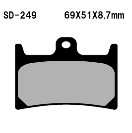【安心の日本製ブレーキパット・ベスラ】【パッド】【バイク用】FZR400RRS B 91年式 フロント【SD-249】【ネット通販限定価格】