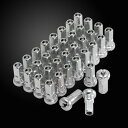 バイク用品 タイヤ ホイールZ-WHEEL ズィーウィール アルミニップル H-SILVER Q4 32pcsW31-Q4328H 4547836182891取...