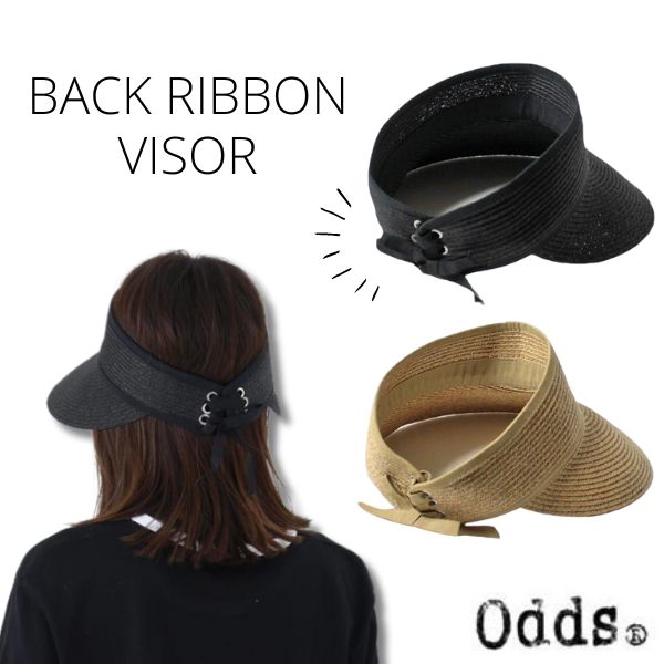 SALE艿4,180~ odds BACK RIBBON VISOR ToCU[ oCU[ Xg[nbg Xq O΍ UVPA 悯 fB[X  Mtg v[g t IbY od191-0210 Xq [։ Z[