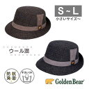 クーポン有 Golden Bear 起毛 チェック アルペンハット S〜Lサイズ 小さいサイズ 55cm 56cm 57cm 58cm ウールハット 抗菌 防菌 デオドラント 手洗いOK あたたか 防寒 防寒対策 旅行 散歩 メンズ 男性 紳士 お父さん 父の日 敬老の日 秋冬 233-027007 帽子 メール便送料無料