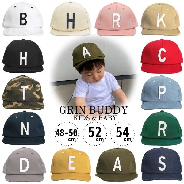 [商品名] グリンバディ/GRIN BUDDY/インプルーブ/IMPROVE/Sim Logo Cap/シムロゴキャップ/ロゴキャップ/コットンキャップ/ベースボールキャップ/BBキャップ/ベビーキャップ/キッズキャップ/野球帽/キャップ/CAP/ベビー帽子/キッズ帽子/帽子/帽子通販/通販 [機能・特徴] コットン/コットン100%/コットン100綿/綿100%/綿100/キャンバス地/サイズ調整/サイズ調節/サイズ/調整/調節/芯なし/軽量/軽い/薄手/柔らかい/柔らか/あご紐/マジックテープ/ショートブリム/つば短/手洗い/手洗い可/手洗いOK/洗える/家庭洗濯/お洗濯 [対象] 男の子/男子/男児/ボーイズ/boys/女の子/女子/女児/ガールズ/girls/男女兼用/ユニセックス/赤ちゃん/BABY/子供/子供用/こども/KIDS/キッズ/兄弟/姉妹/お揃い/おそろい/おそろ/ペア/双子コーデ/未満児/幼児/園児/幼稚園/保育園/小学生/小学校/低学年/年少/年中/年長/1年生/2年生/1歳/2歳/3歳/4歳/5歳/6歳/7歳/8歳/新入生/生徒/児童/学童/48cm/49cm/50cm/51cm/52cm/53cm/54cm/80cm/90cm/100cm/110cm/120cm [参照用途] 普段使い/デイリーユース/お出かけ/お出掛け/外出用/公園/旅行/アウトドア/キャンプ/ハイキング/釣り/遠足/習い事/スポーツ/サイクリング/自転車/コーデ/コーディネート/日射病対策/熱中症対策/熱射病対策/日焼け防止/日焼け予防/日よけ/日除け/ひよけ/日差しよけ/紫外線対策/紫外線ケア/紫外線防止/UV対策/UVケア/UV防止/UV/通園/通学/登下校/入園/入学/入園グッズ/入学グッズ/グッズ/新学期/入園祝い/入学祝い/進学祝い/卒園祝い/贈り物/ギフト/プレゼント/お祝い/誕生日/バースデー/birthday/誕生日プレゼント/春/夏/秋/オールシーズン/通年/春夏/春夏小物/春夏雑貨/春夏帽子/ファッション小物/ファッション雑貨/小物/雑貨 [イメージ] 使いやすい/機能的/丈夫/ブランド/ロゴ/アルファベット/ロゴワッペン/イニシャル/英字/ワンポイント/カラフル/かわいい/カワイイ/可愛い/キュート/CUTE/かっこいい/カッコイイ/クール/COOL/カジュアル/おしゃれ/オシャレ/お洒落/シンプル/プレーン/無地/人気/売れ筋/新作/おすすめ/トレンド/流行/ランキング [カラー] ホワイト/白/WHITE/ブラック/黒/BLACK/ネイビー/紺/NAVY/カーキ/KHAKI/深緑/ライトブルー/水色/空色/LIGTHBLUE/デニム/DENIM/インディゴ/ベージュ/BEIGE/カモフラ/カモフラージュ/迷彩/CAMOUFLAGE/マスタード/からし色/MUSTARD/イエロー/黄色/YELLOW/ライトグレー/LIGTHGREY/LIGTHGRAY/グレー/灰色/GREY/GRAY/ピンク/桃色/薄桃/PINK/レッド/赤/RED/グリーン/緑/GREEN/ライトベージュ/LT.BEIGE/生成/キナリ/アイボリー/IVORY ◆ information ネコポスで発送いたします。 通常、1〜3営業日後を目安に発送いたします。[繁忙期除く] ラッピングを承っております。手書きのメッセージカードもOK☆ ⇒ラッピングをご希望の方はこちらから サイズの測り方と帽子サイズ目安表です。ご参考になさって下さい。⇒詳しくはこちらから セール品の返品・交換はお受けきでません。SALE対象品は ⇒必ず注意事項をご一読下さいませ 商品到着後5日以内にご一報下さい。詳細は ⇒返品条件など販売に関する重要事項をご参照願います メルマガ会員様だけのセール＆クーポンや、ポイントアップ情報などなど、お得な情報がいっぱいです！ ⇒メルマガ登録はこちらから柔らかいキャンバス地とペタンとたためる芯の入っていない短めのつばがポイントの大人気のロゴキャップ。バックの調整ベルトやこだわりの生地タグがビンテージ感を盛り上げてオシャレな仕上がり。ベビーサイズはマジックテープ＆あご紐付き。ロゴで選ぶもよし、カラーで選ぶもよし！1つは持っていれば確実に使える万能アイテムです♪ サイズ 48cm〜50cm 52cm 54cm ＊48〜50cmのみゴム紐付き つば幅 約3.5〜4cm カラー ホワイト[B]/ブラック[H] ネイビー[N]/カーキ[A] ライトブルー[P]/デニム[S] ベージュ[K]/カモフラ[T] マスタード[E]/ライトグレー[D] ピンク[R]/ライトベージュ[H] グリーン[R]/レッド[C] ＊アルファベットは変更できません 素材 綿100% 生産国 China製 備考 サイズ調整機能付き ご注意事項 生産過程において[糸の後処理の悪いもの][染色の際に起こる色むら][混紡][サイズ感や形などの個体差]等が生じる場合がございます。 骨格や髪型などによる頭の形、かぶり方やかぶり心地のお好み、フィット感には個人差がございます。また、商品に個体差が生じる場合もございますので、表記サイズは目安としてお考え下さい。ご不明な点などございましたらお気軽にご相談ください。 ↑↑↑ベビー＆キッズ＆ジュニアコーナーはこちらから↑↑↑ ◆ギフトラッピング承ります♪ こちらをクリック　してお買い物カゴに入れてください◆