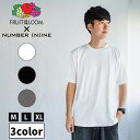 FRUIT OF THE LOOM × NUMBER (N)INE フルーツオブザルーム × ナンバーナイン ワンポイント 刺繍 半袖Tシャツ フルーツ ナンバ...