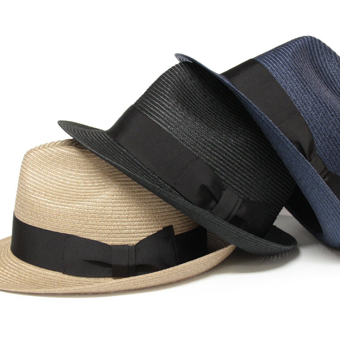 【あす楽】【ラッピング無料】Hemp Braid Fedora 麻ブレードフェドラ 中折れハット 帽子 父の日ギフト メンズ 紳士 帽子