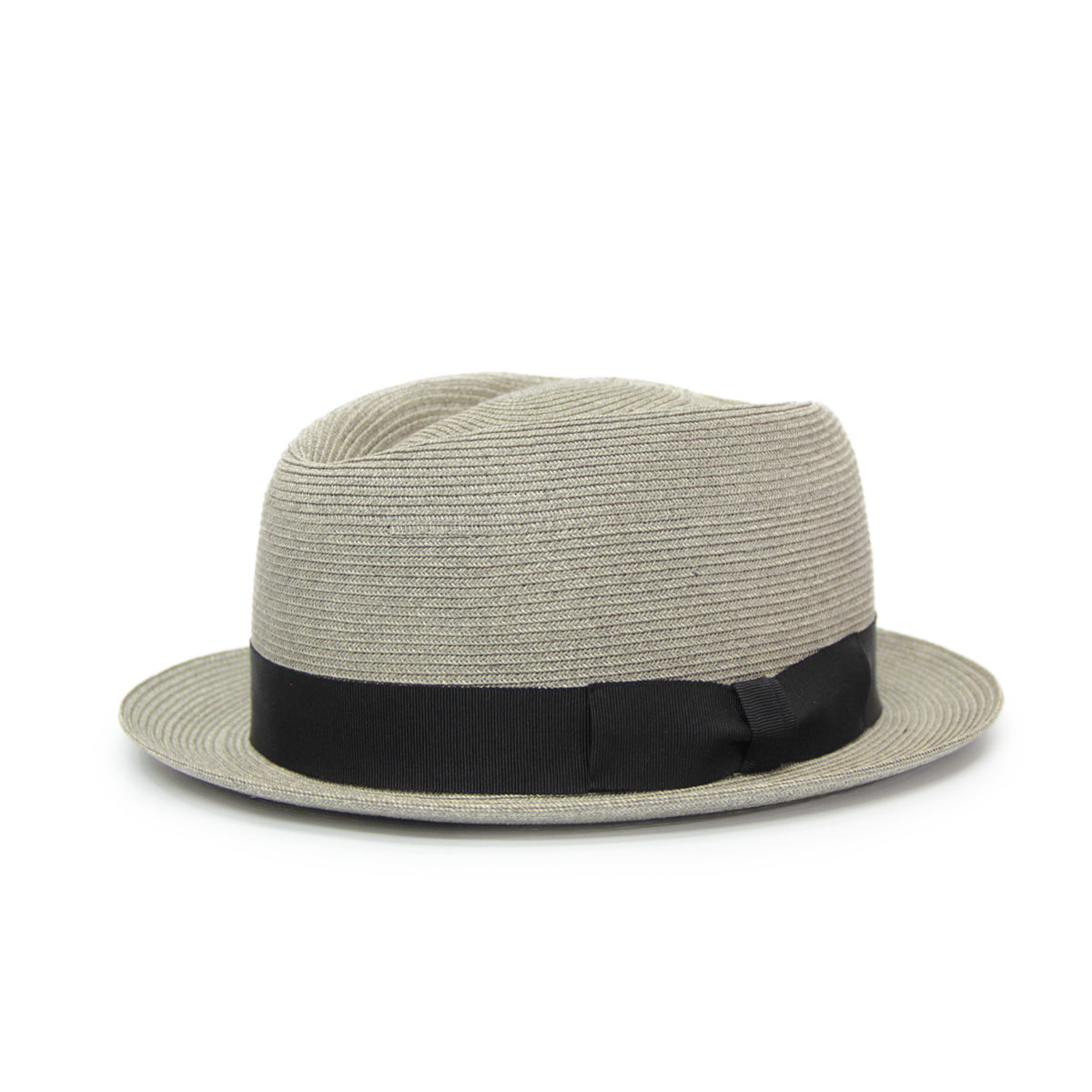 【The Blueno Works】Diamond Fedora gray ダイヤモンドフェドラ グレー ポークパイ 麦わら帽子 ストローハット