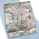 袋帯 西陣 橋本清織物 唐織 新品 金銀 七福神 壱阡八百口織 正絹 金銀糸 未仕立て 結婚式 礼装用 フォーマル 新品 未仕立て お洒落着 かわいい おしゃれ かっこいい 着物 受注生産 No.88-1760