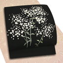 名古屋帯 十日町友禅 秀美 黒 かすみそう 霞象 花 九寸 反物 正絹 本加工友禅 九寸 新品 未仕立て お洒落着 反物 十日町友禅 秀美 ちりめん 正絹 新品...