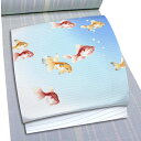夏物 名古屋帯 十日町友禅 秀美 塩瀬 白 白 絽 金魚 きんぎょ 九寸 反物 正絹 本加工友禅 九寸 五泉 新品 未仕立て お洒落着 反物 十日町友禅 秀美 ...
