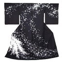 訪問着 仮絵羽 未仕立て 反物 正絹 手刺繍 桜 フォーマル 結婚式 入学式 卒業式 紫 着物 No.88-1983