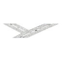 帯留め 帯留 K18WG ホワイトゴールド ダイヤモンド 0.65ct お洒落 可愛い 本物 輝き シルバーホワイト 帯締め 着物 和装 受注生産 No.88-...