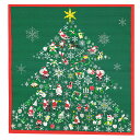 風呂敷 日本製 50cm幅 中巾 クリスマス Christmas Xmas サンタ ツリー トナカイ 星 クラッカー プレゼント 氷柱 雪 風船 ベル ギター ...