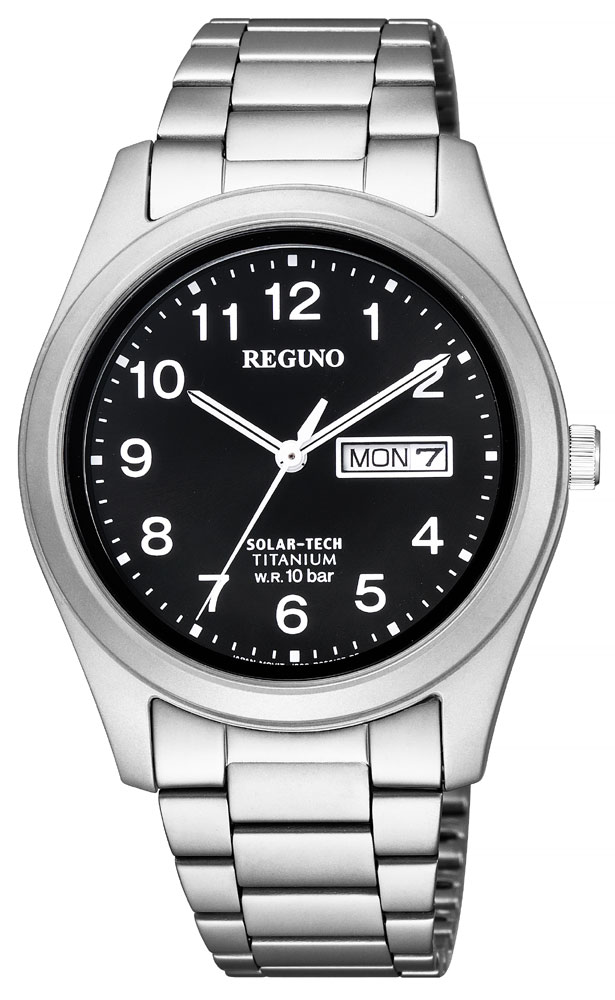 【 表示価格から10％割引クーポンあり 】シチズン レグノ ソーラー 光発電 メンズ 腕時計 ブラック KM1-415-53 CITIZEN