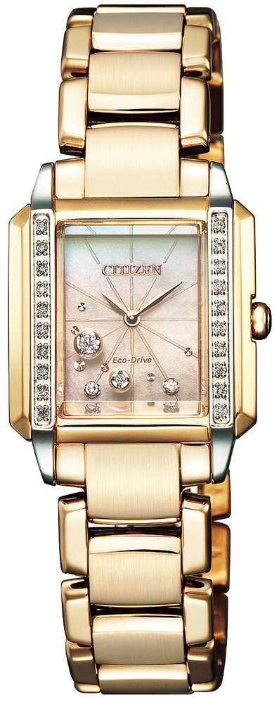 [表示からさらに10%off クーポン配布中] シチズン エル エコドライブ CITIZEN L [世界限定1000本] 合計0.1カラット ダイヤモンド サファイアガラス レディース 腕時計 ソーラー 光発電 Ladys Watch EG7069-81D [あす楽対応]