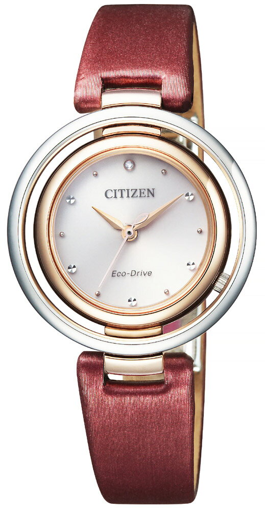 [表示からさらに10%off クーポン配布中] CITIZEN L Arcly Series シチズンエル エコドライブ サファイアガラス ダイヤモンド レディース 腕時計 EM0669-21X