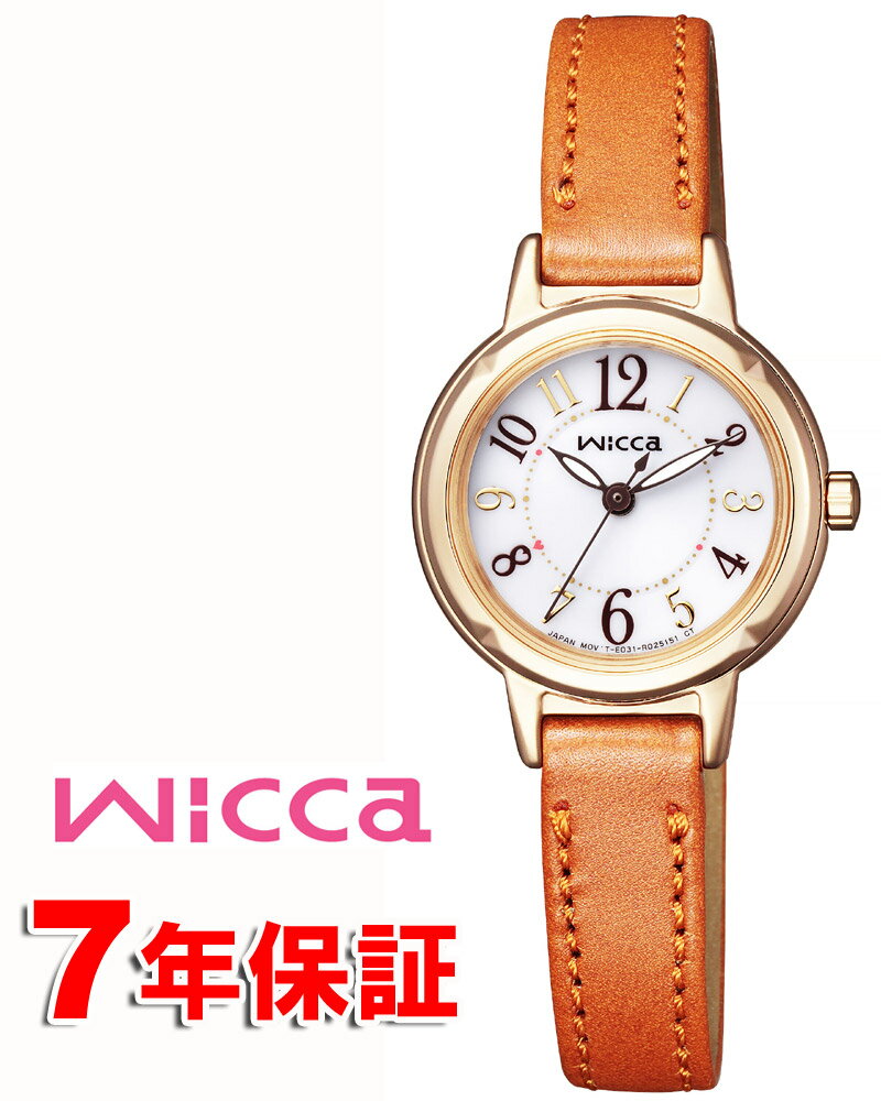 シチズン ウィッカ 腕時計（レディース） 【 2000円割引クーポンあり 】シチズン ウィッカ ソーラーテック ソーラー時計 レディース 時計 革ベルト ブラウン ゴールド CITIZEN wicca KP3-627-10