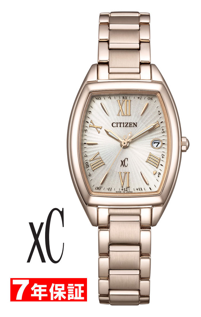 xC - シチズン クロスシー エコドライブ ソーラー電波時計 トノー型 サクラカラー 光発電 CITIZEN xC Eco-Drive レディース腕時計 ES9395-53A
