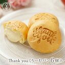 C079【八天堂 公式ショップ】 Thank youくりーむパン6個入クリームパン 冷凍 パン 冷凍パン セット スイーツパン 人気 クリーム カスタード 菓子パン 広島 お土産 ギフト お返し ホワイトデー