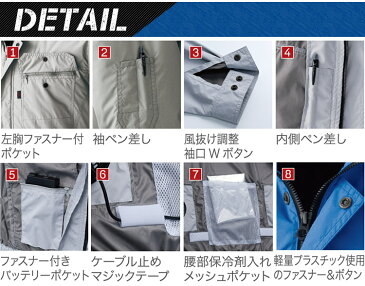 【即日発送】快適ウェア 空調服 長袖ブルゾン【服のみ 単品販売】 V8302 【裏チタンコーティング】【ポリエステル100%】 春夏用 作業服 作業着 鳳皇 村上被服【M-4L】