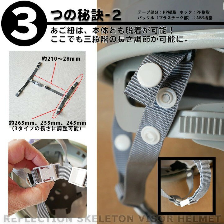 【即日発送】ヘルメット バイザー付き おしゃれ...の紹介画像3