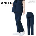 マタニティパンツ UNITE UN-0407 ズボン 医療 白衣 ドクター クリニック 病院 看護師 医師 エステ 妊婦 制電 ストレッチ 制菌 吸汗速乾 チトセ ユナイト ネイビー